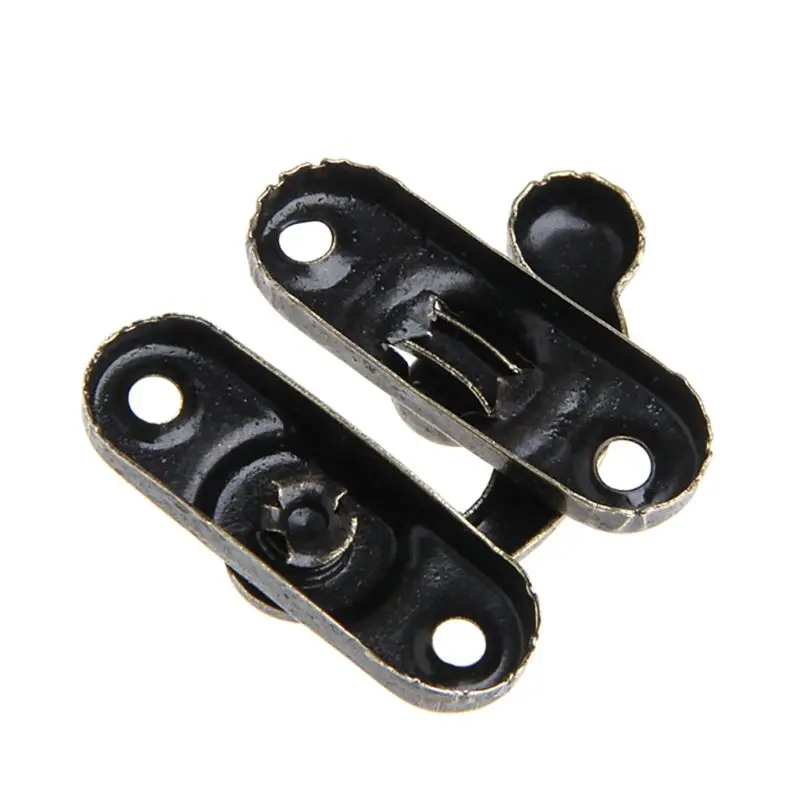 

12X Antique Decorative Jewelry Gift Wooden Box Wine Latch Hasp Hook With Screws