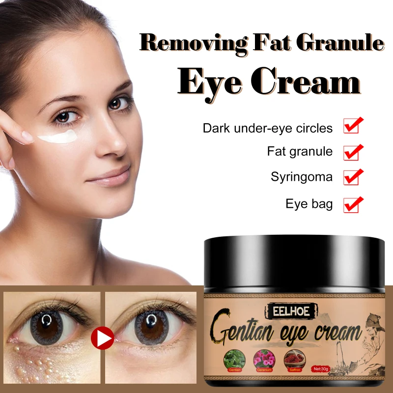 

Eelhoe Eye Cream Fade Fine Lines Around Eyes Remove Dark Circle Bags Prevent Improve Fat Particles Improve Skin Appearance TSLM1