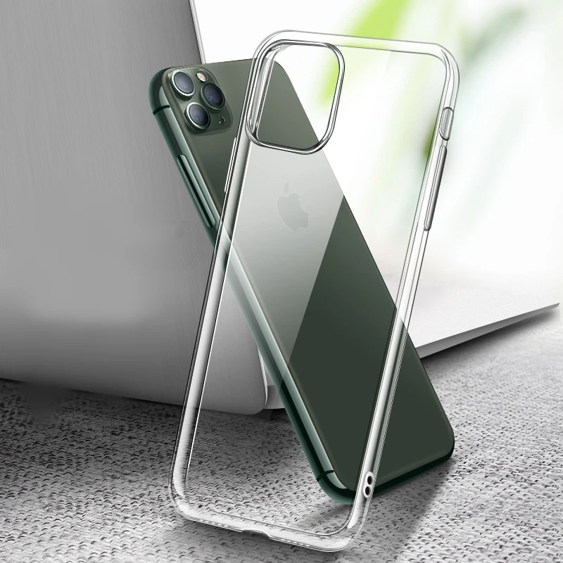 Ультратонкий чехол для iPhone 11 Pro Max XR XS X 7 8 6S Plus прозрачный мягкий из ТПУ Apple 11Pro 12 |