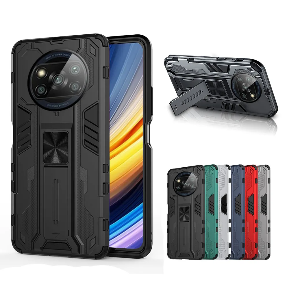 

Magnetic 3D Holder Camera Protection Phone Case For Xiaomi Mi Poco X3 NFC X 3 GT F3 M3 Pro X3nfc X3pro M3pro M F 3 Armored Cover