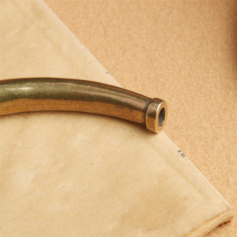 Винтажная латунная курительная трубка изысканный китайский старый антиквариат