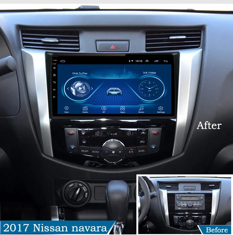 Android 8,1 10," автомобильное радио для Nissan Navara Frontier NP300 gps навигации с WI-FI