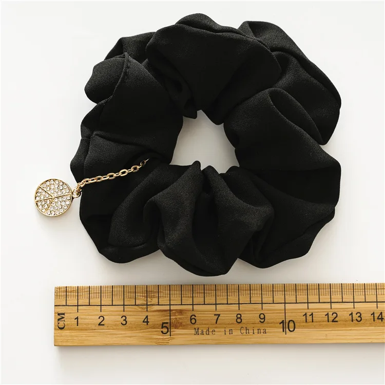 

SpringThin Fabric Large Scrunchie Pendant Hair Ring Headbands for Women