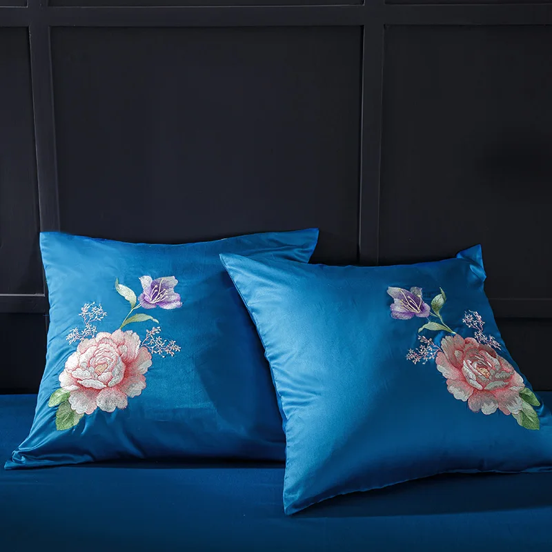 А ля 60ые длинноволокнистого из материала на основе хлопка с цветочной постельное