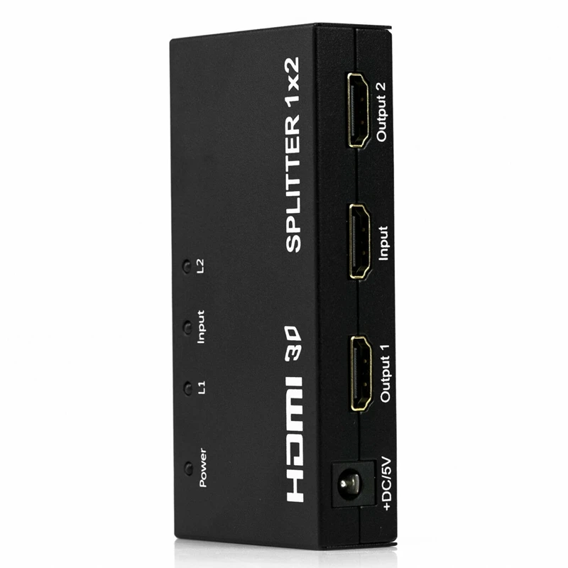 HDMI Splitter 1 in 2 Way Supports 3D 1X2 Audio UK Plug | Электроника