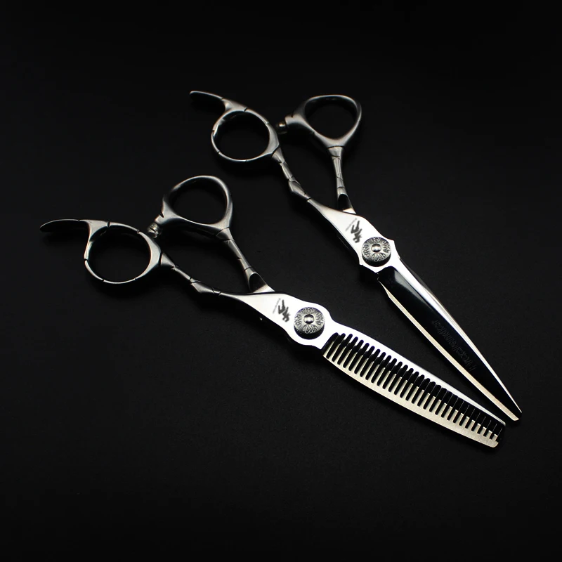 

6.0inch hairdressing set Pet scissors Japan 440C Sharp Quick-cut hair scissors with advanced screws Adjustable