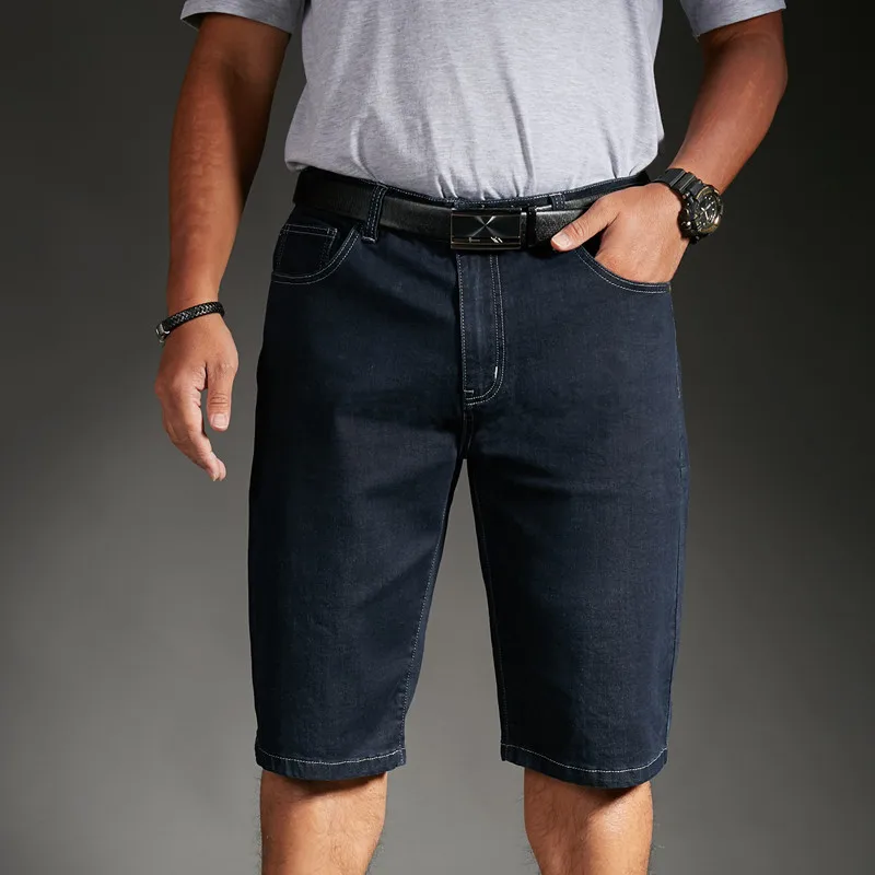 30-48 Plus Size 2021 Summer High Quality Men Baggy short Pants Male Casual Street Denim Fashion Mens Knee lenght Jeans Trousers