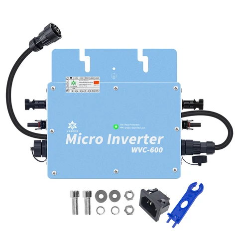 600 Вт 30 в 36 в солнечный микро инвертор MPPT на сетке инвертор преобразователь инвертор микро инвертор 110 В 220 В переменного тока для солнечных панелей PV