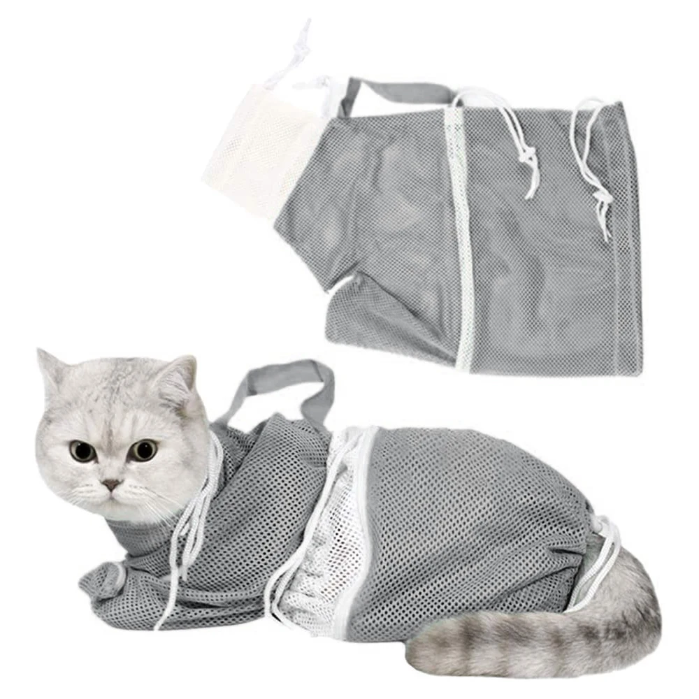 Регулируемая Сетчатая Сумка для ванной пятого поколения с котенком сумка ухода