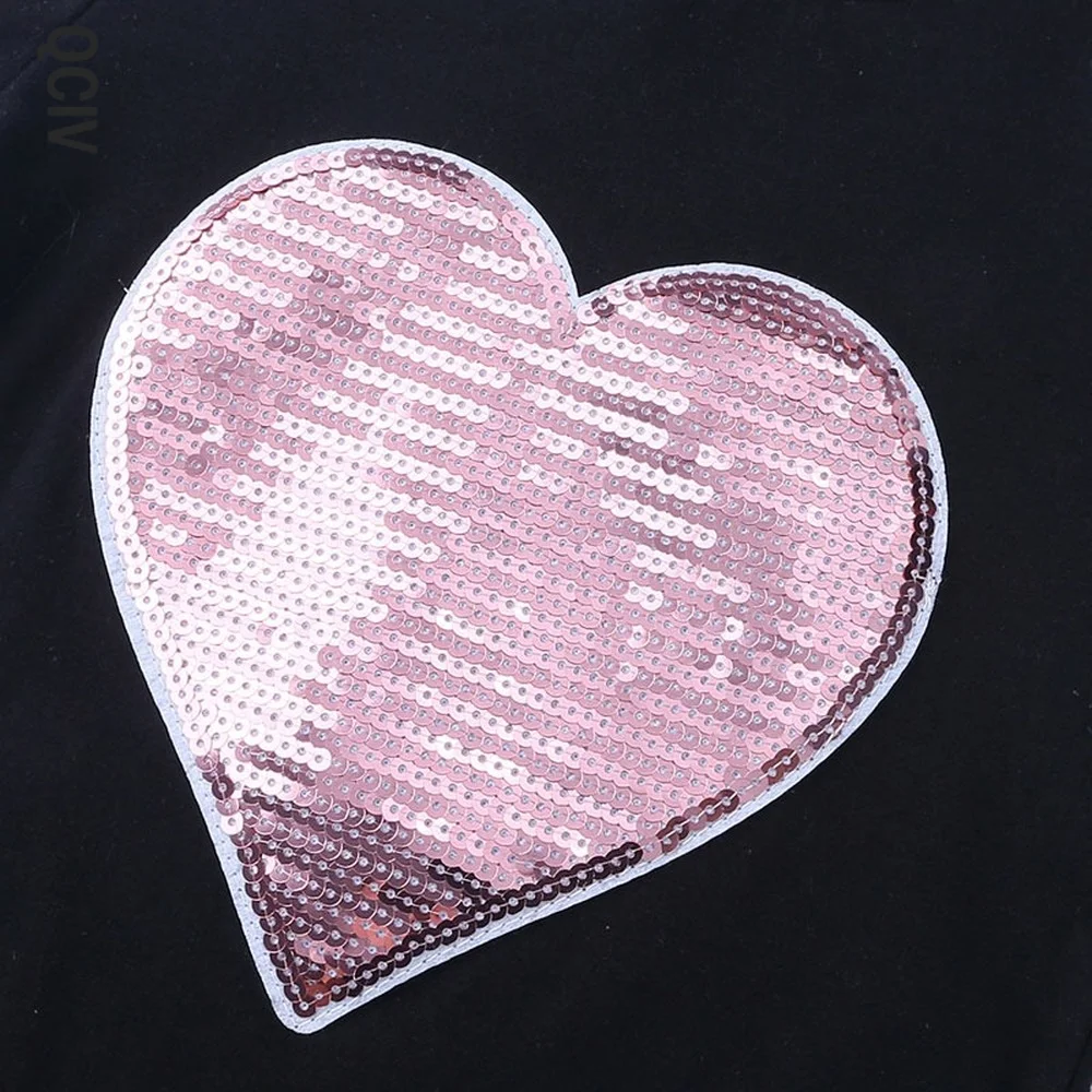 

Sequin Love Children Girls Dress Cotton Short Sleeve Kids Dresses For Girls Summer Children Girl Clothing O-Neck Birthday Dress