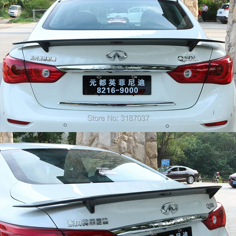 Спойлер для Infiniti Q50 Q50S карбоновый PSM Style 2015 2017 задний спойлер на крыло крышу