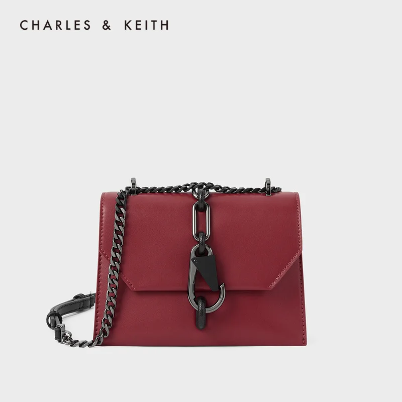 &quotCHARLES＆KEITH Новинка на Осень 2020 CK2 80781300Женская модная сумка плечо с пряжкой и