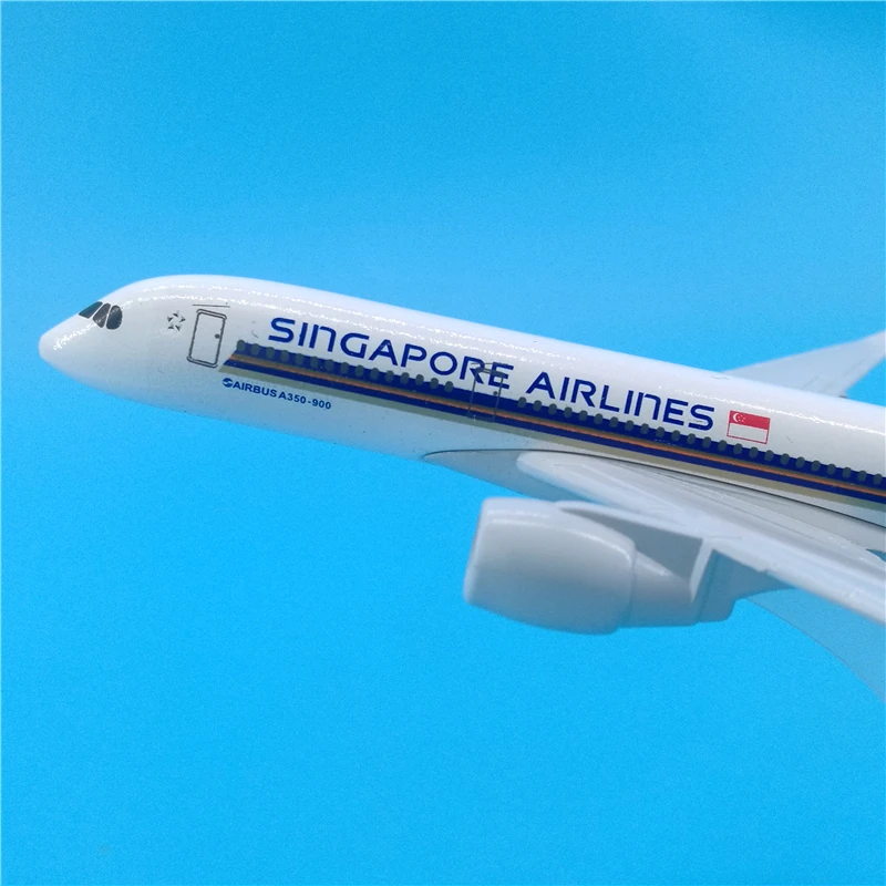 Модель самолета 16 см авиакомпании Singapore Airlines модель из металлического сплава с