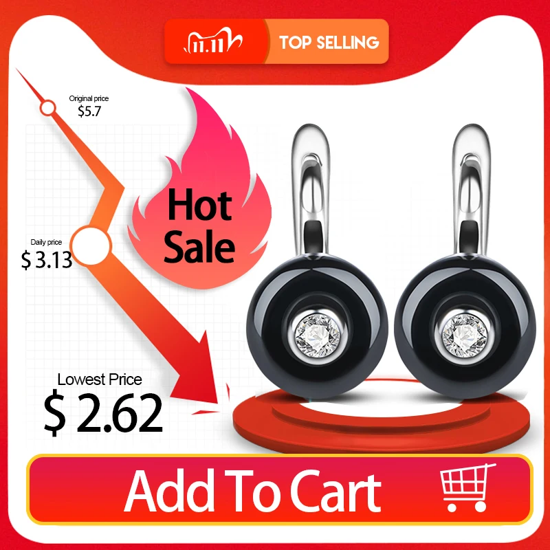 Классический дизайн романтичные ювелирные украшения для ушей золото