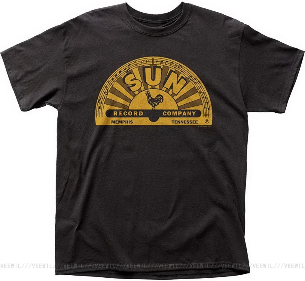 

Sun Records Men's Memphis Logo T Shirt Men Women Black New Unisex Funny Tops TEE Shirt