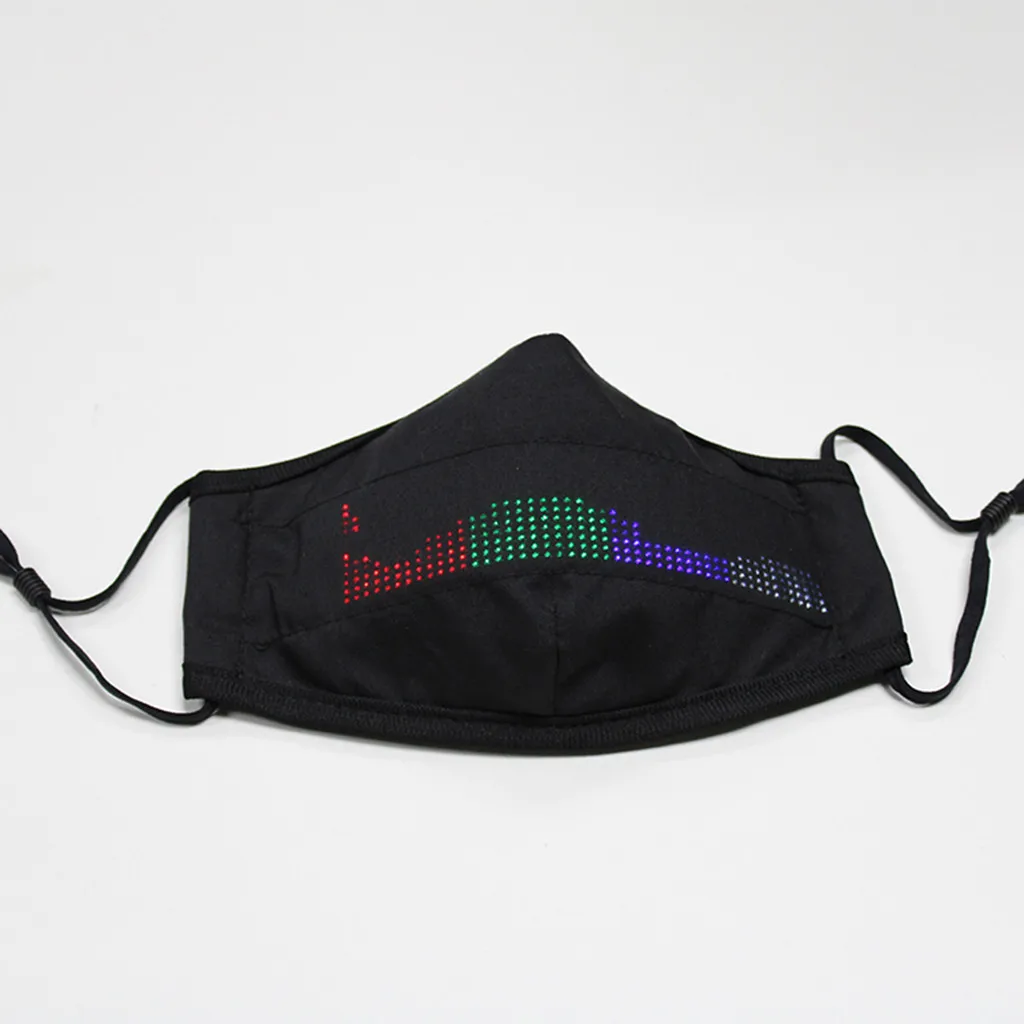 Светящаяся маска для маскарада Хэллоуина светодиодсветодиодный приложение из