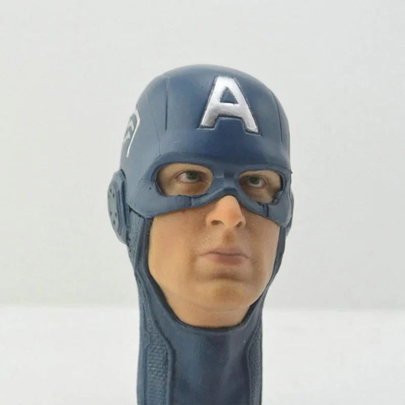 1/6 масштаб Стив Роджерс капитан Зимний Солдат Крис Эванс маска шлем Лепка головы f