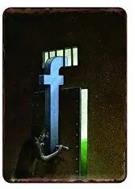 

Observation in The Dark Metal Sign 8" x 12"