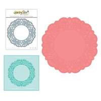 newest delicate doily card base metal cutting dies handmade scrapbooking diy gift decoration craft embossing blade punch stencil