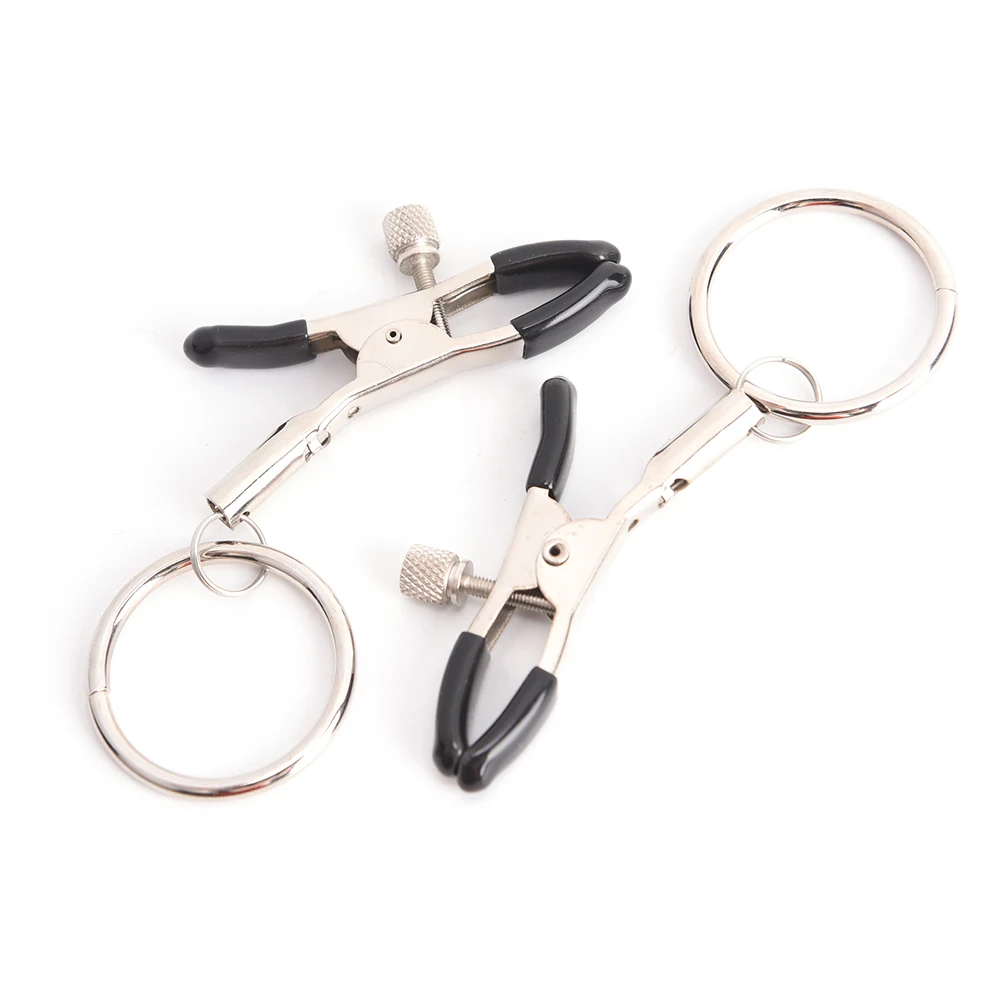 1pair nipple clip Сексуальная горничная, женское белье, сексуальные костюмы, женский костюм Тедди, набор, горячий эротический открытый бюстгальтер, Прозрачное Бикини, костюм - Цвет: 1pair nipple clip