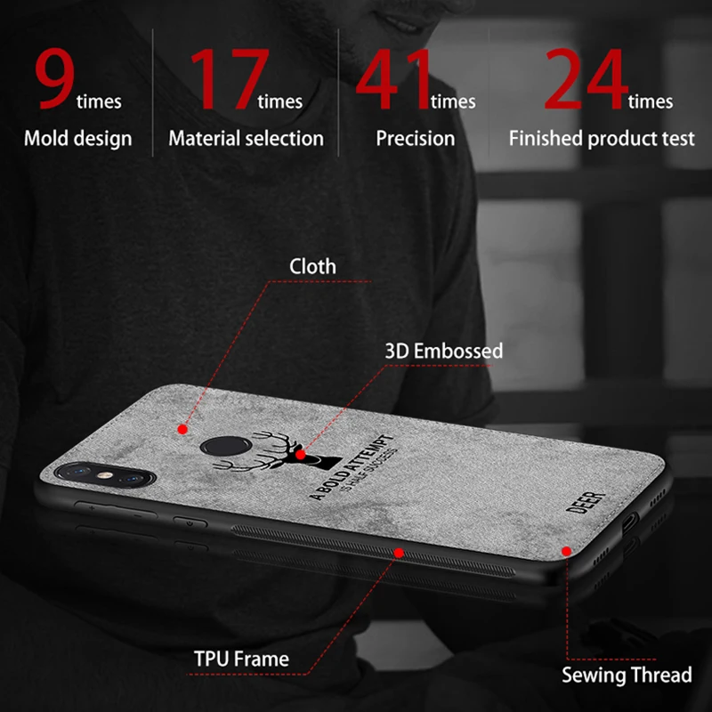 Тканевый чехол с оленем для телефона Xiaomi Redmi Note 8T 8 Pro 9A 9C задняя крышка на Xiomi mi 9T A3 9