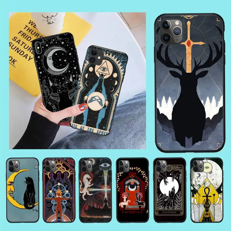 CUTEWANAN ведьмы Луна Таро загадочный Тотем чехол для телефона iPhone 11 pro XS MAX 8 7 6 6S Plus X 5S