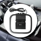 Универсальный офисный стереоприемник AM Loop из ПВХ, передача стабильного сигнала Hi-Fi для ТВ, радио, 2 контакта, защита от коррозии, FM-радио