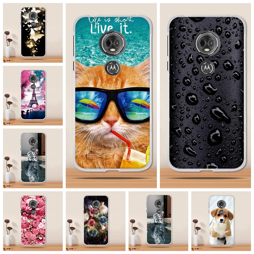 Чехол для Motorola Moto E5 силиконовая задняя крышка G6 Play мягкий чехол из ТПУ чехлы
