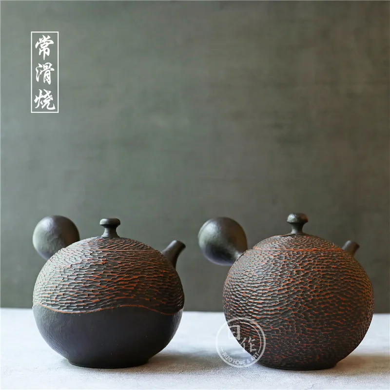 

Often slip burn imported from Japan side put the teapot village Tian Yigui tao debris lasts a pot of grain
