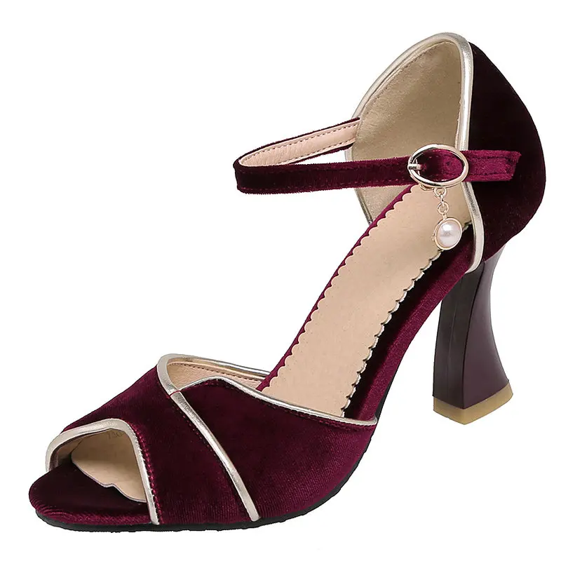 

AGODOR Womens Peep Toe Sandals Summer Shoes Ankle Strap Ladies Sandals Shoes All Match Sexy Party Dress Shoes Size 34-43