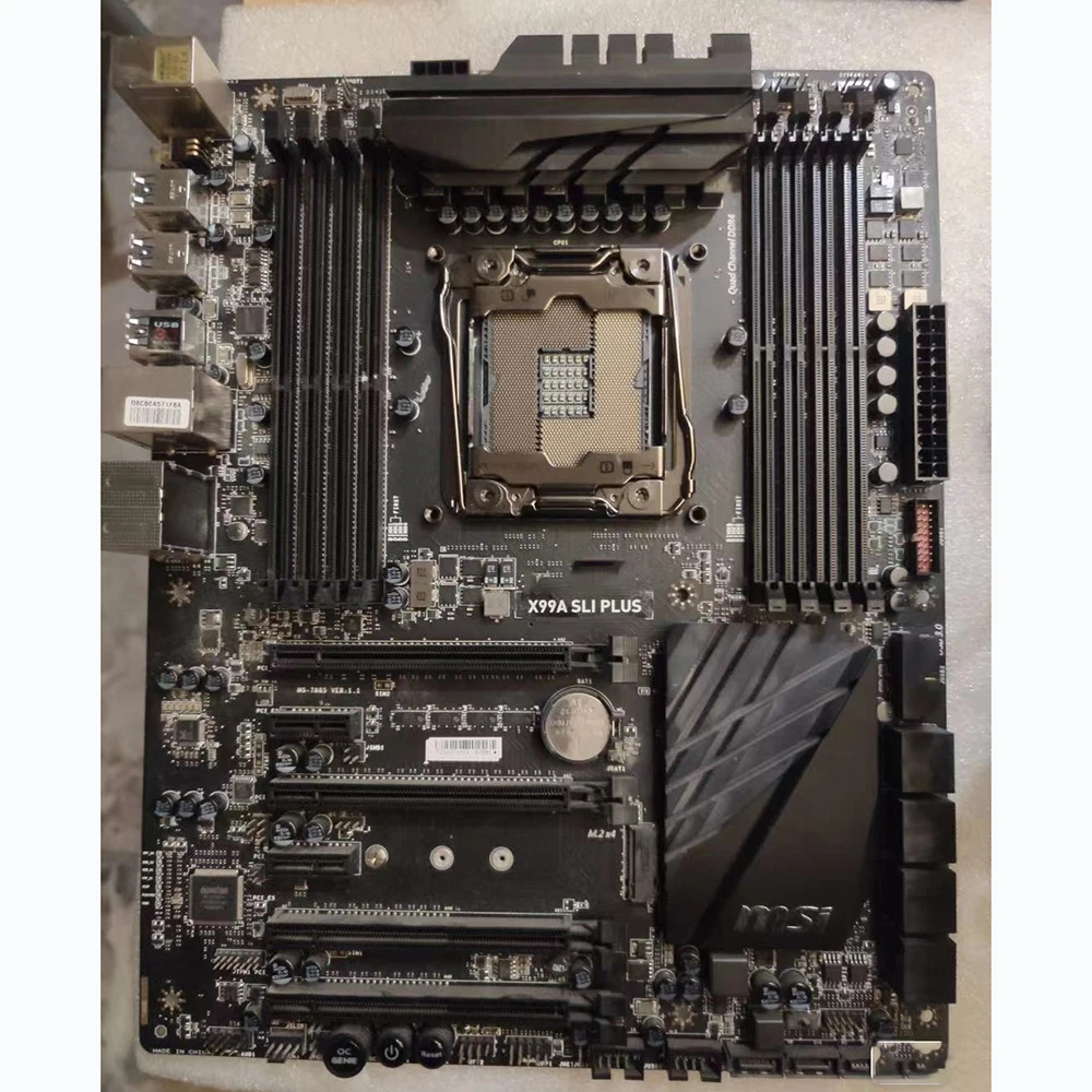 

Оригинальная настольная материнская плата для MSI X99A SLI PLUS x99 2011, полностью протестировано, хорошее качество