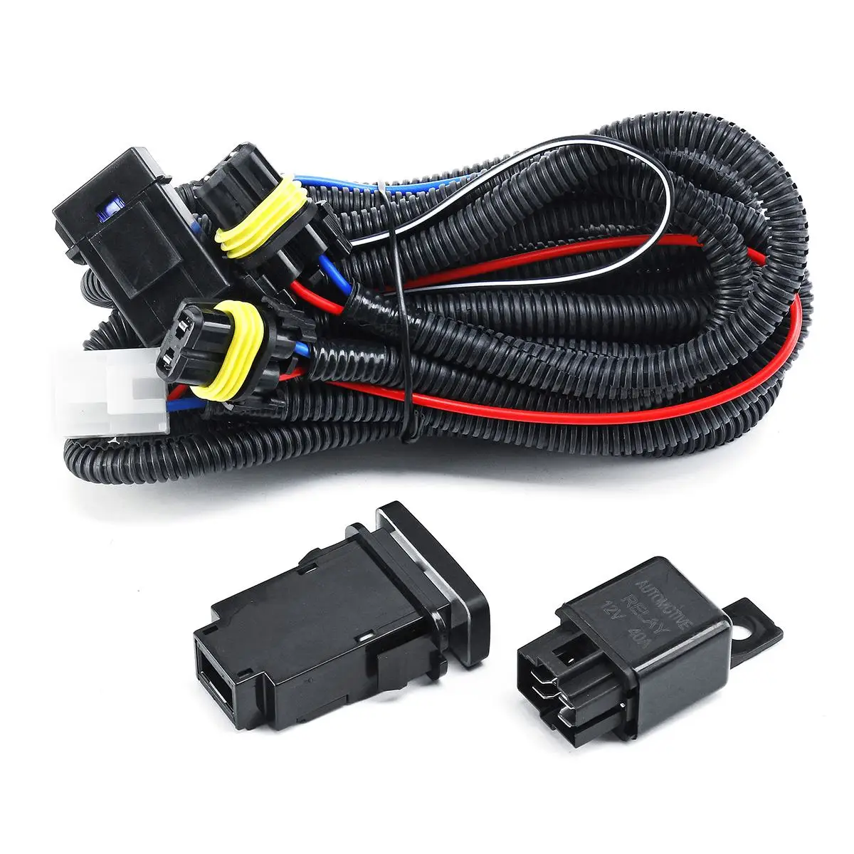 Автомобильный противотуманный светильник 2 шт. 12 В в сборе с грилями передний