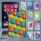 Чехол для планшета с 3D рисунком подходит для Apple IPad 8 2020 8-го поколения 10,2 дюйма ультратонкий пластиковый жесткий чехол + Бесплатный стилус