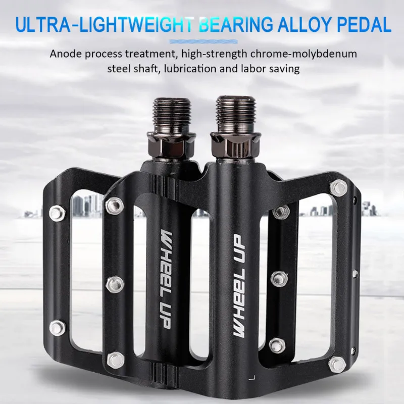 

Bicycle Wide Flat Pedal 1 Pair Bicycle Pedal MTB Bike Aluminum Alloy Sealed Bearing Pedals Sports Entertainment