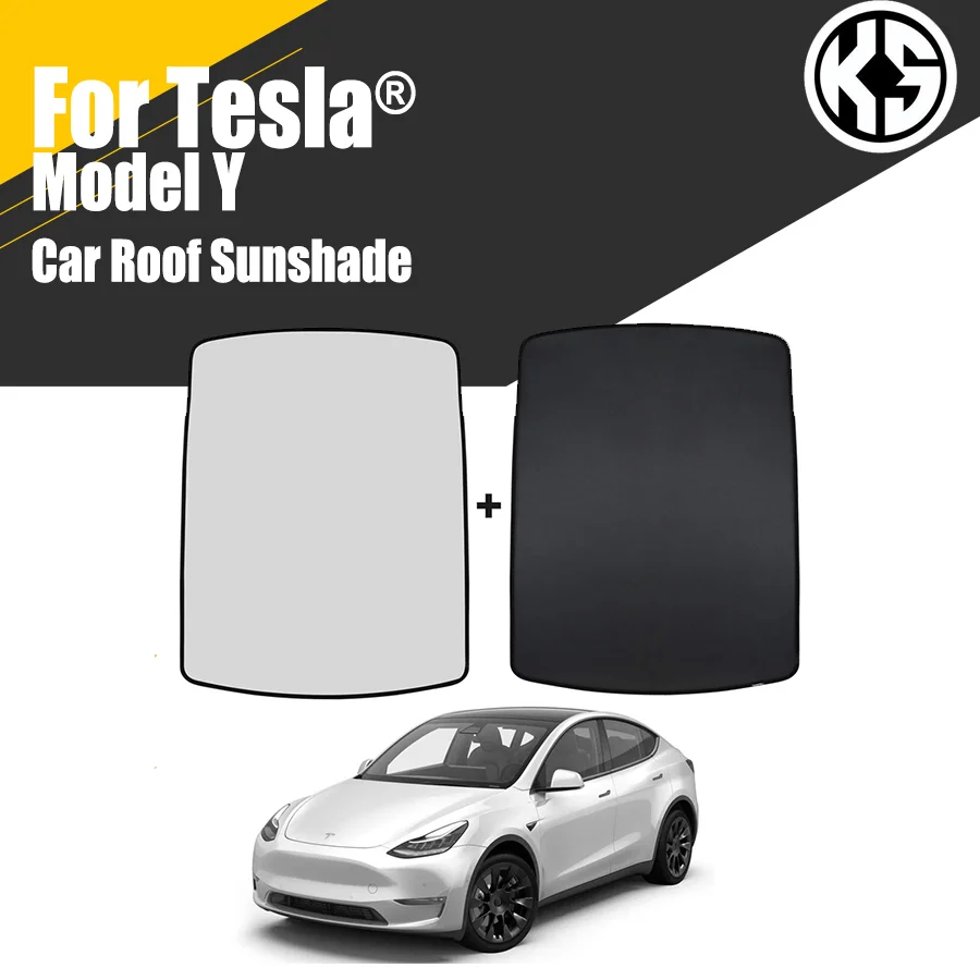 

Car Glass Roof Sunshade For Tesla Model Y Panoramic Rear Sunroof Windshield Skylight Blind Shade UV Protection Interior Cover