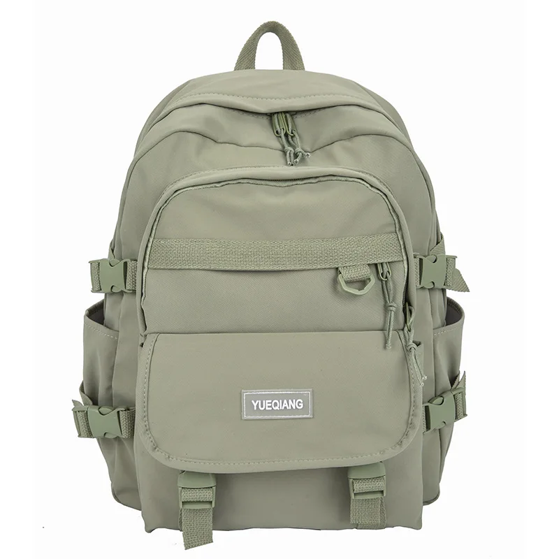 

High Quality Canvas Bags Women Shoulder Backpack for Student 2021 Spring Travel Backbags Black Canvas Double Shoulder Bag