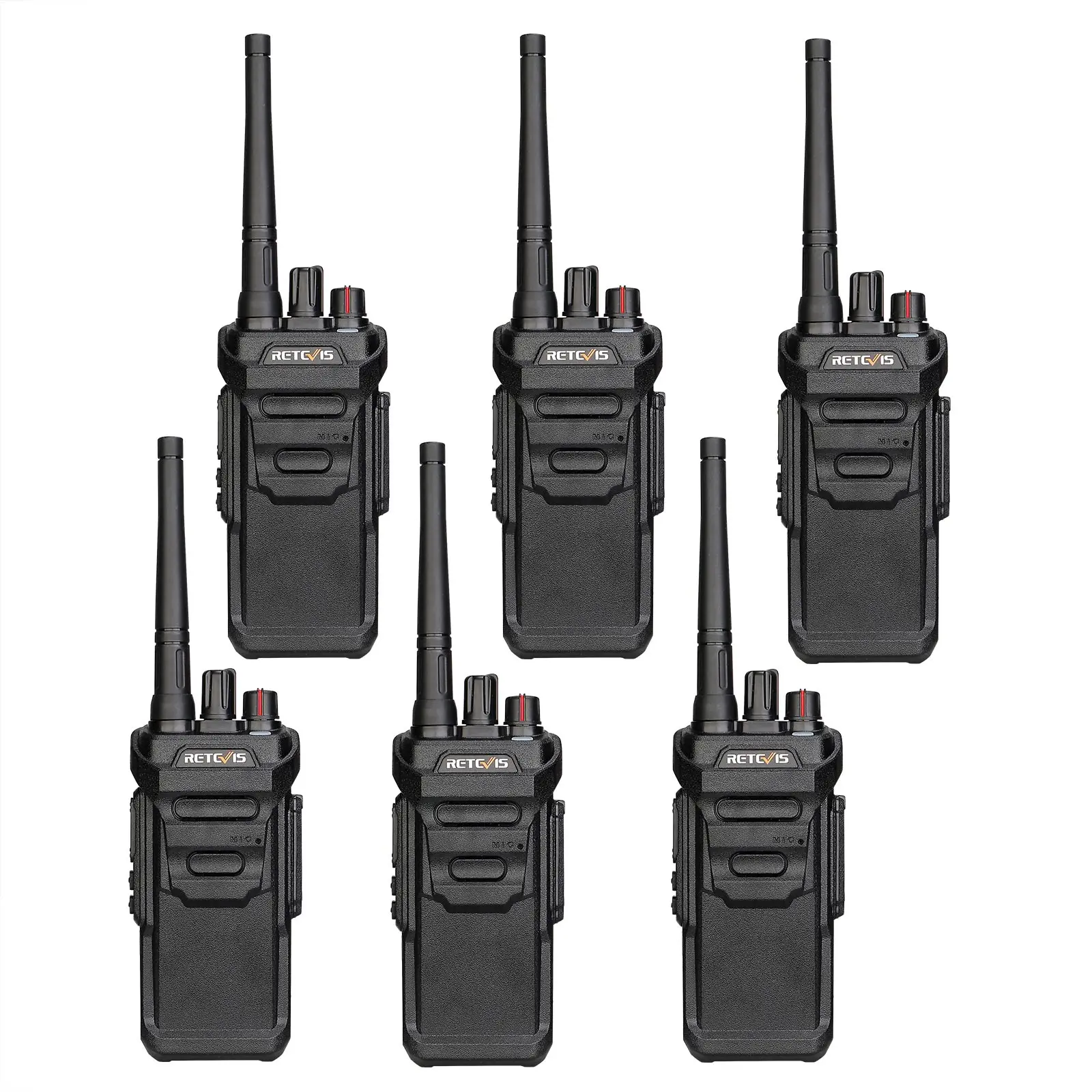 

6PACK business radio set Retevis RT48/RT648 Two way radio walkie talkie set for commercial hospital warehouse meetings