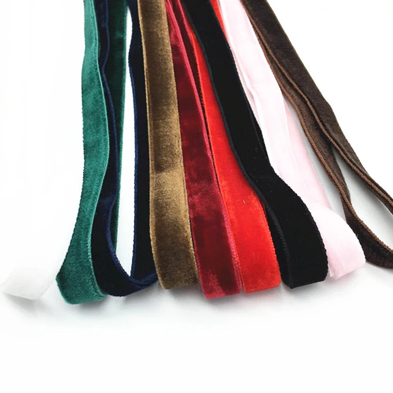 Мягкая удобная двухсторонняя бархатная лента 10 мм сделай сам материал для сумки