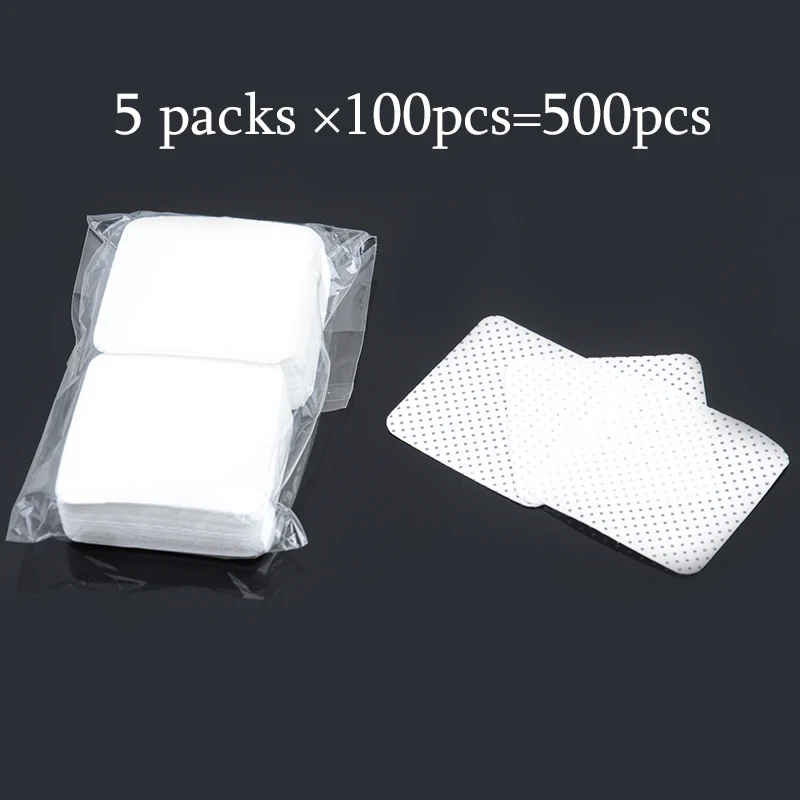 Салфетки Tdance 500 шт./лот для снятия клея хлопковые салфетки бутылка наращивания