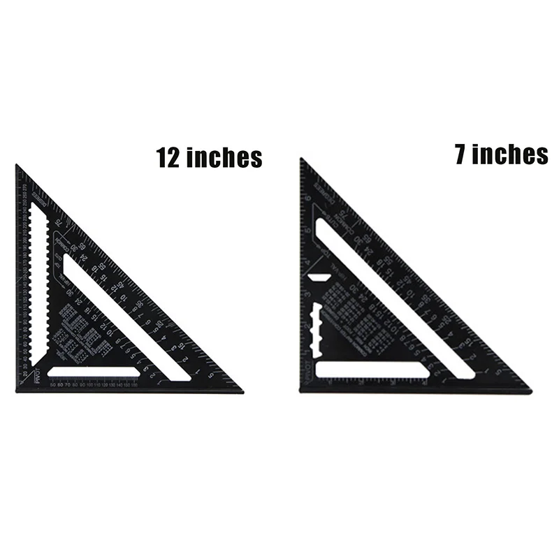 

Economical Metric Angle Ruler Aluminum Alloy Triangular Measuring Ruler Woodworking Speed Square Angle Protractor ds99
