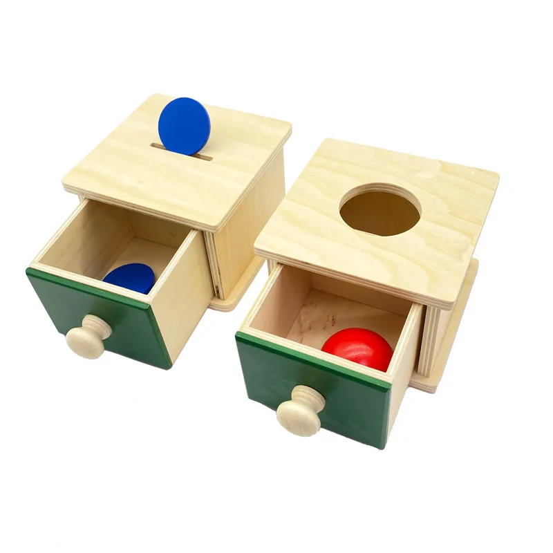 treeyear montessori sensory toys object permanence box with tray life skills toys hand educational toy free global shipping