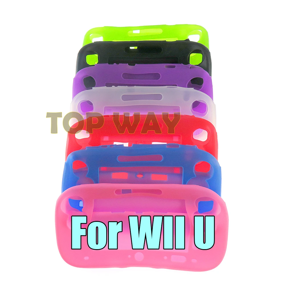 6 шт Мягкий силиконовый резиновый защитный чехол для всего тела wii U гелевый Чехол