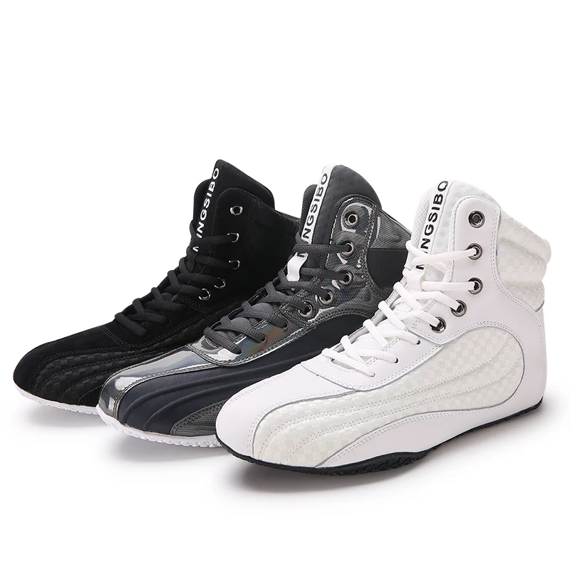 

New Professional Boxing Shoes Men Big Size 36-46 Anti Slip Boxing Sneakers Comfortable Luxury Wrestling Shoes Flighting Sneakers