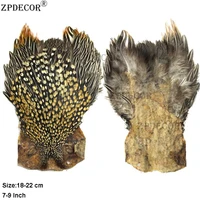 zpdecor wholesale top grade natural jungle cock cape complete pelt with feathers