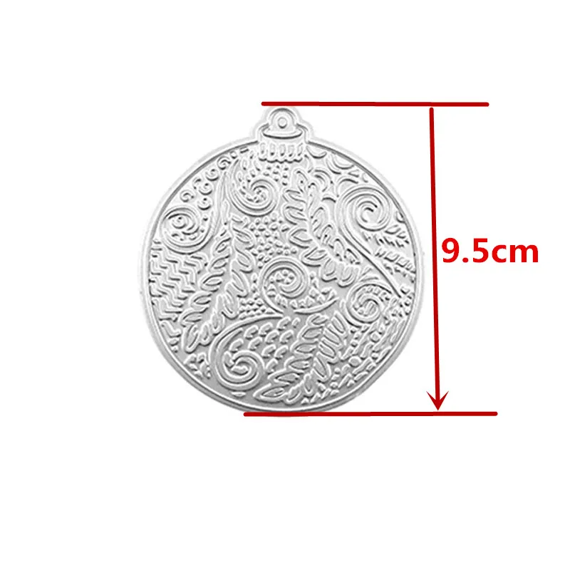 Блестящий Рождественский шар Горячая фольга пластина + высечки для DIY