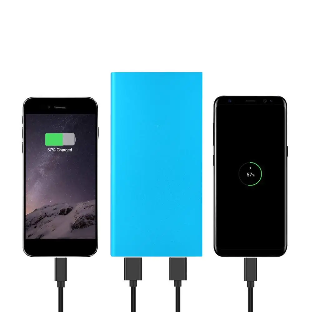 20000 мАч ультра тонкий внешний аккумулятор портативный двойной usb порт полимерный