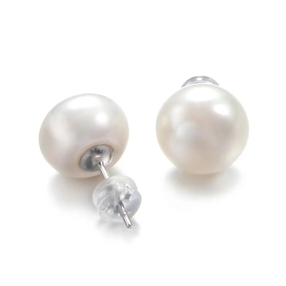 Женские серьги с пресноводным жемчугом ювелирные изделия из серебра 925 пробы