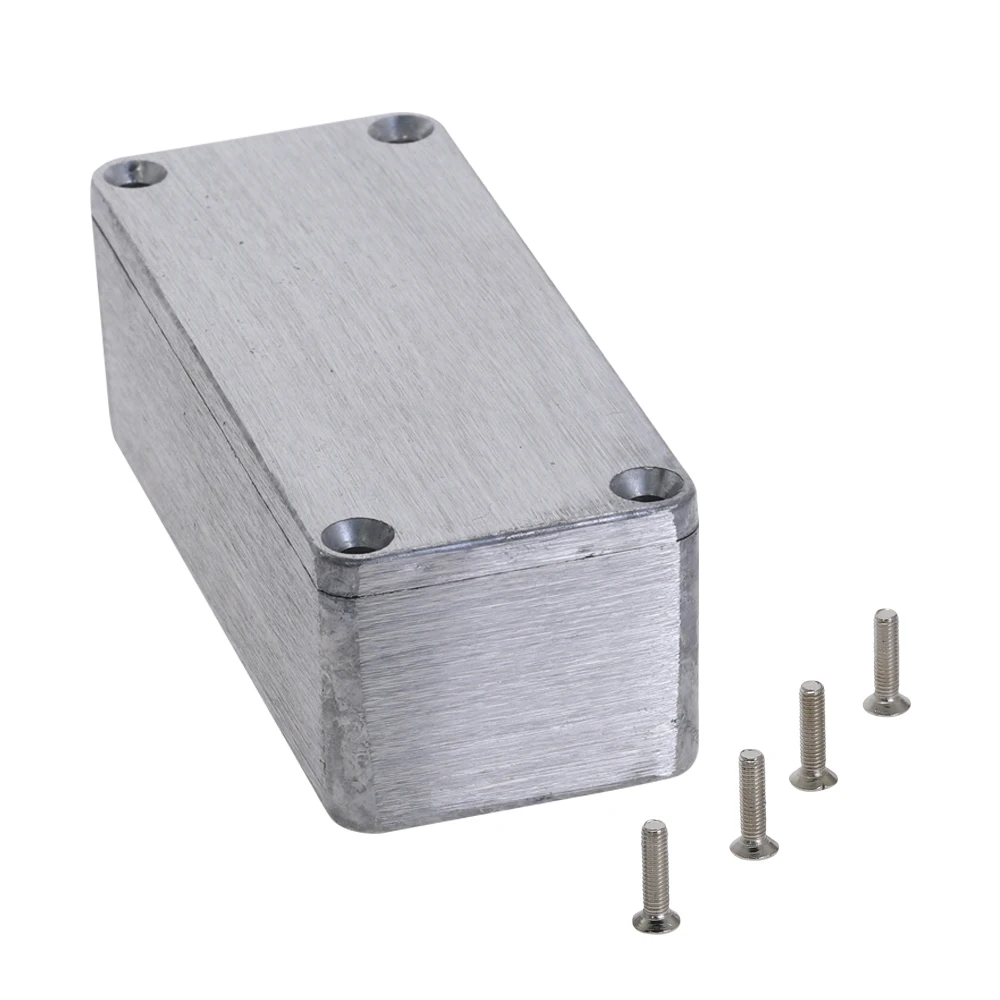 Серебряный алюминиевый корпус чехол электронный Diecast Stompbox Project Box 1590A 92 2*38*31 мм для