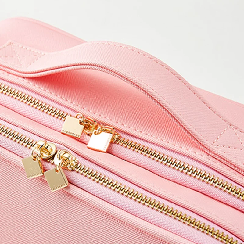 Casegrace Large Capacity Ladies Travel Jewelry Box Bag Women Make Up Makeup Ring Organizer 2 Layers Cosmetic Earrings Ba | Украшения и