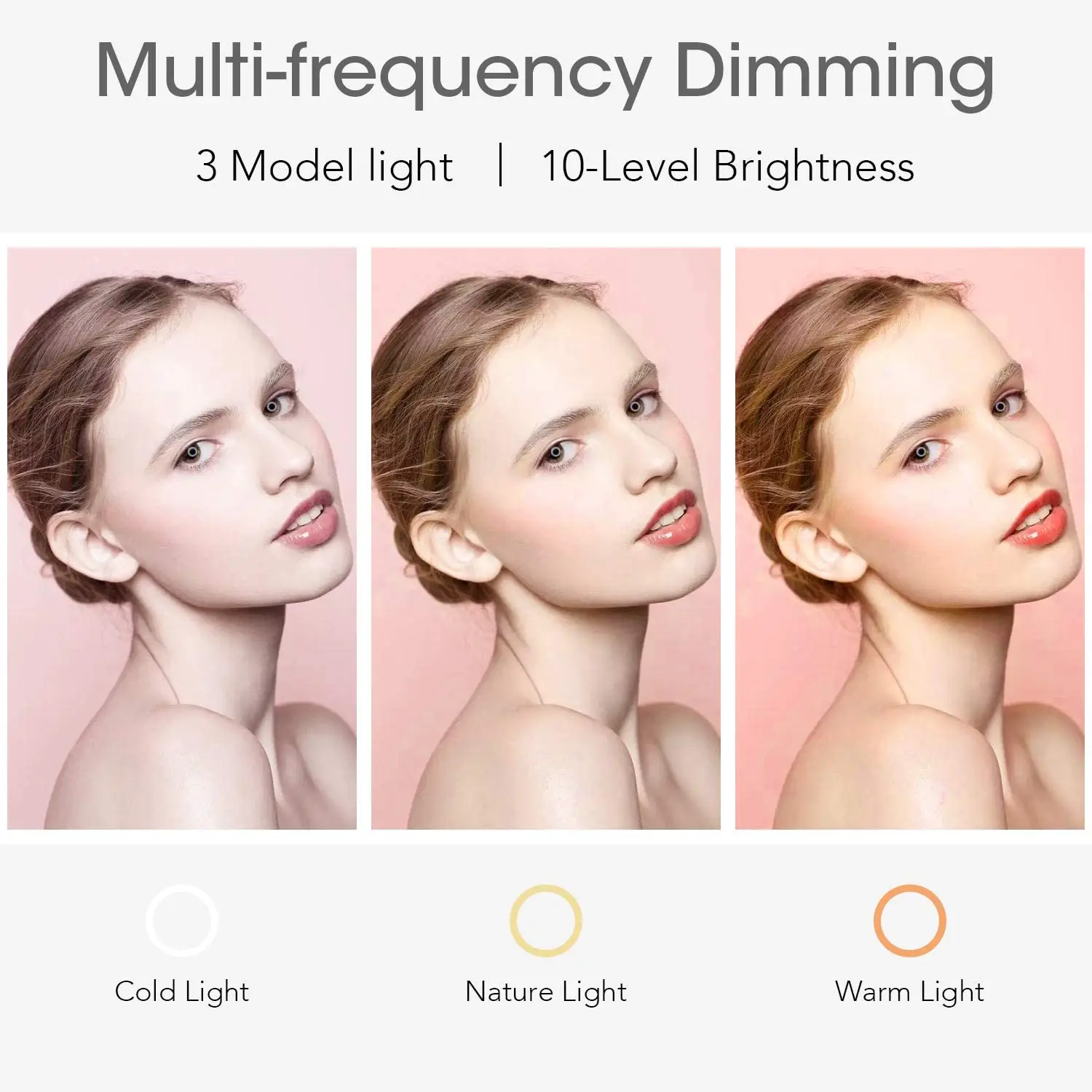 Светодиодный светильник для фотосъемки 10 дюймов со штативом кольцевая лампа